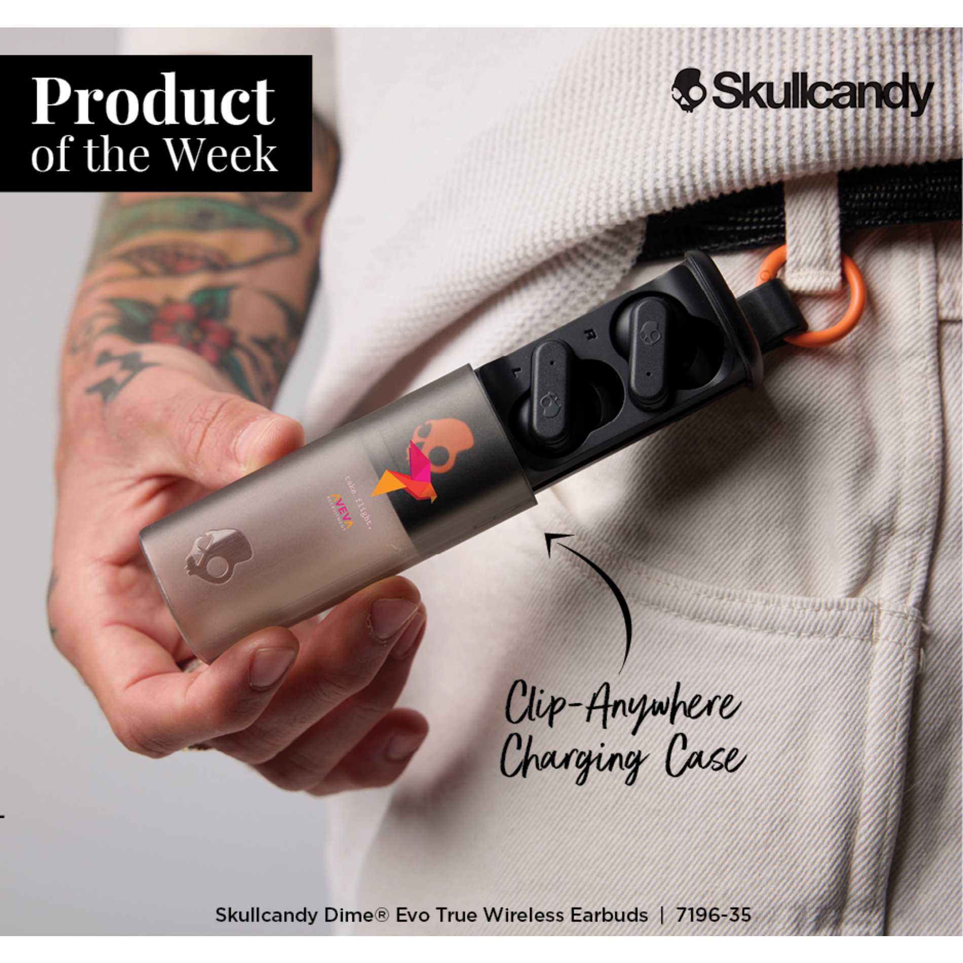 Skullcandy Dime Evo True Wireless Earbuds - Etchified - Skullcandy - 7196-35WH