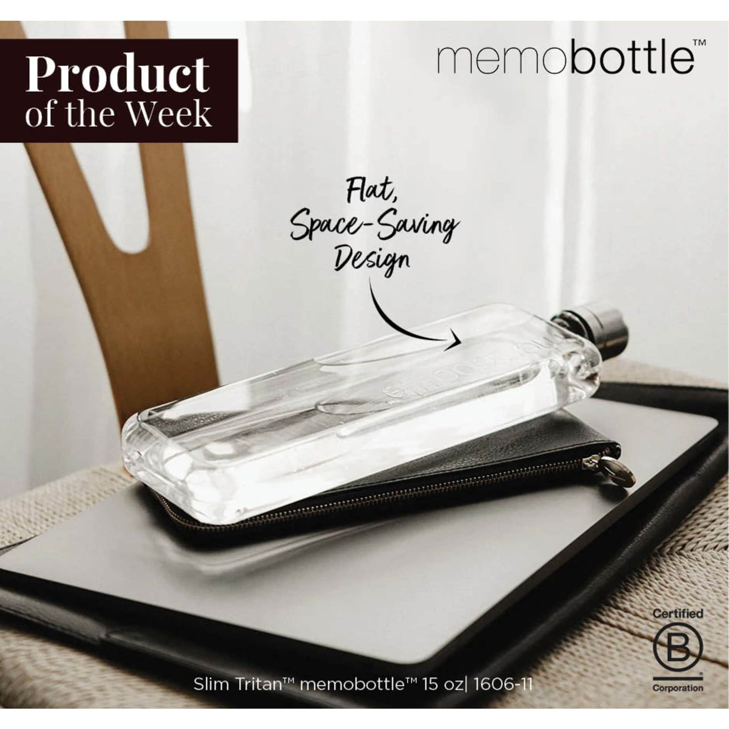 SLIM Tritan memobottle - Etchified - Etchified - 1606-11CL