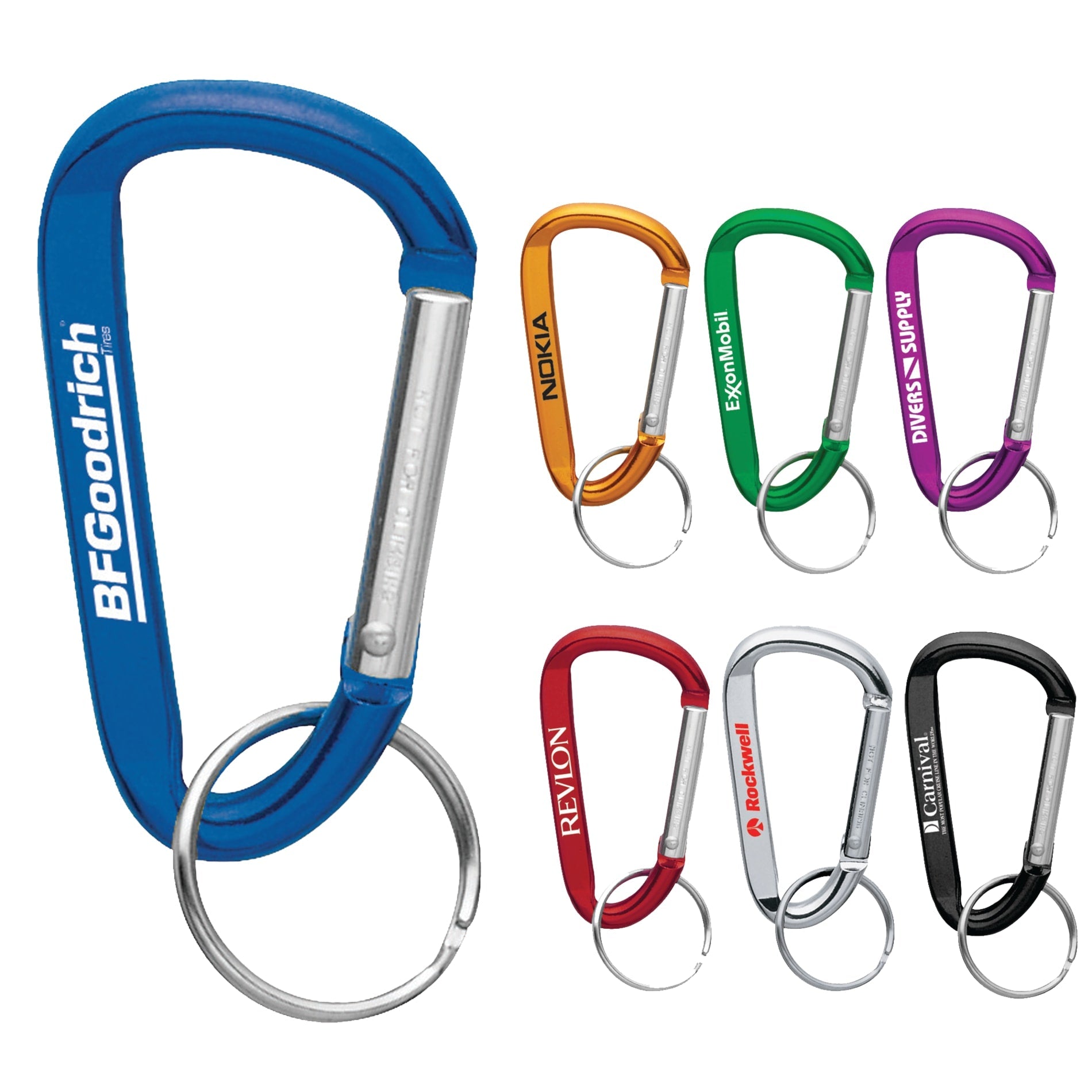 Small Carabiner Key Ring - Etchified - Etchified - SM-2348BL