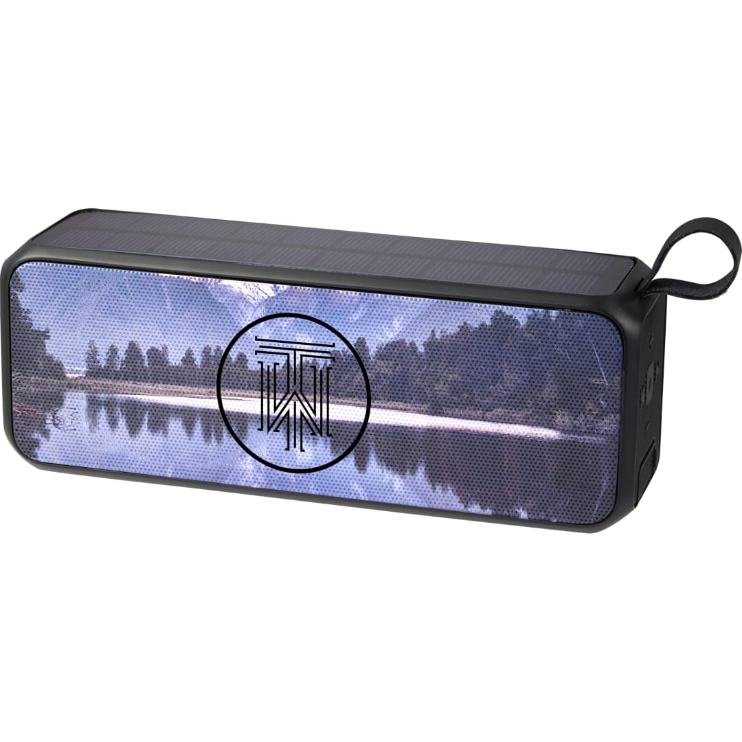 Solar Sound Outdoor Bluetooth Speaker - Etchified - PCNA (Leed's/Bullet/Trimark) - 7197-57BK