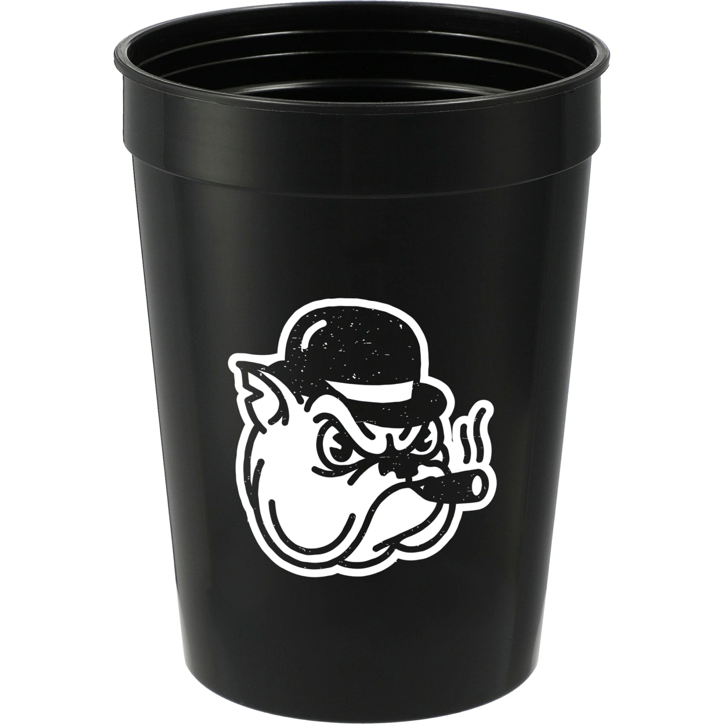 Solid 12oz Stadium Cup - Etchified - Etchified - SM-6011BK