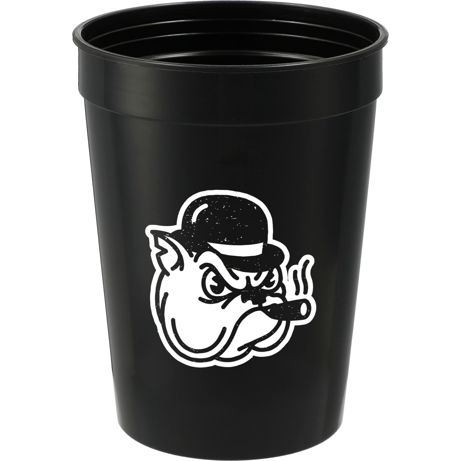 Solid 12oz Stadium Cup - Etchified - Etchified - SM-6011BK