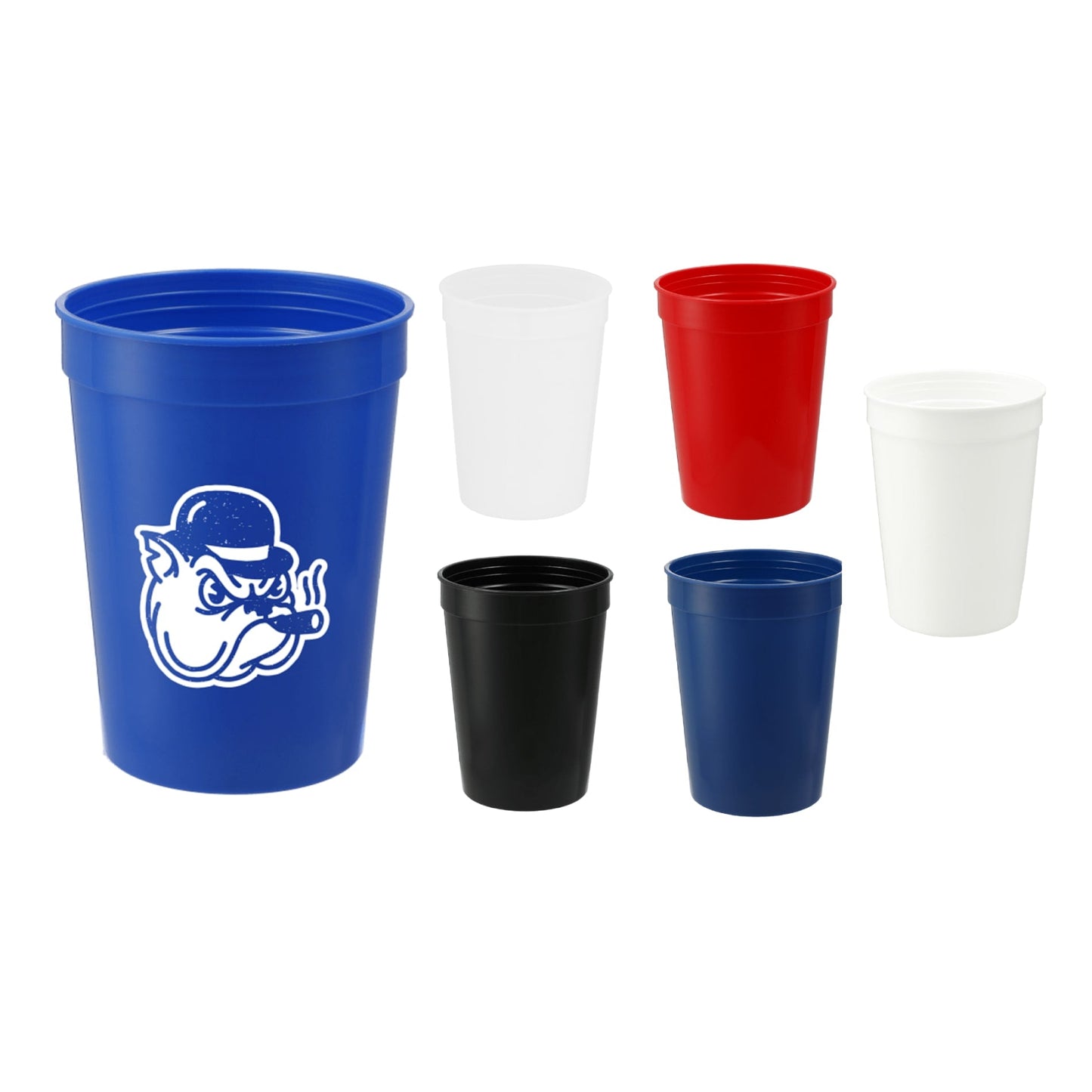 Solid 12oz Stadium Cup - Etchified - Etchified - SM-6011BK