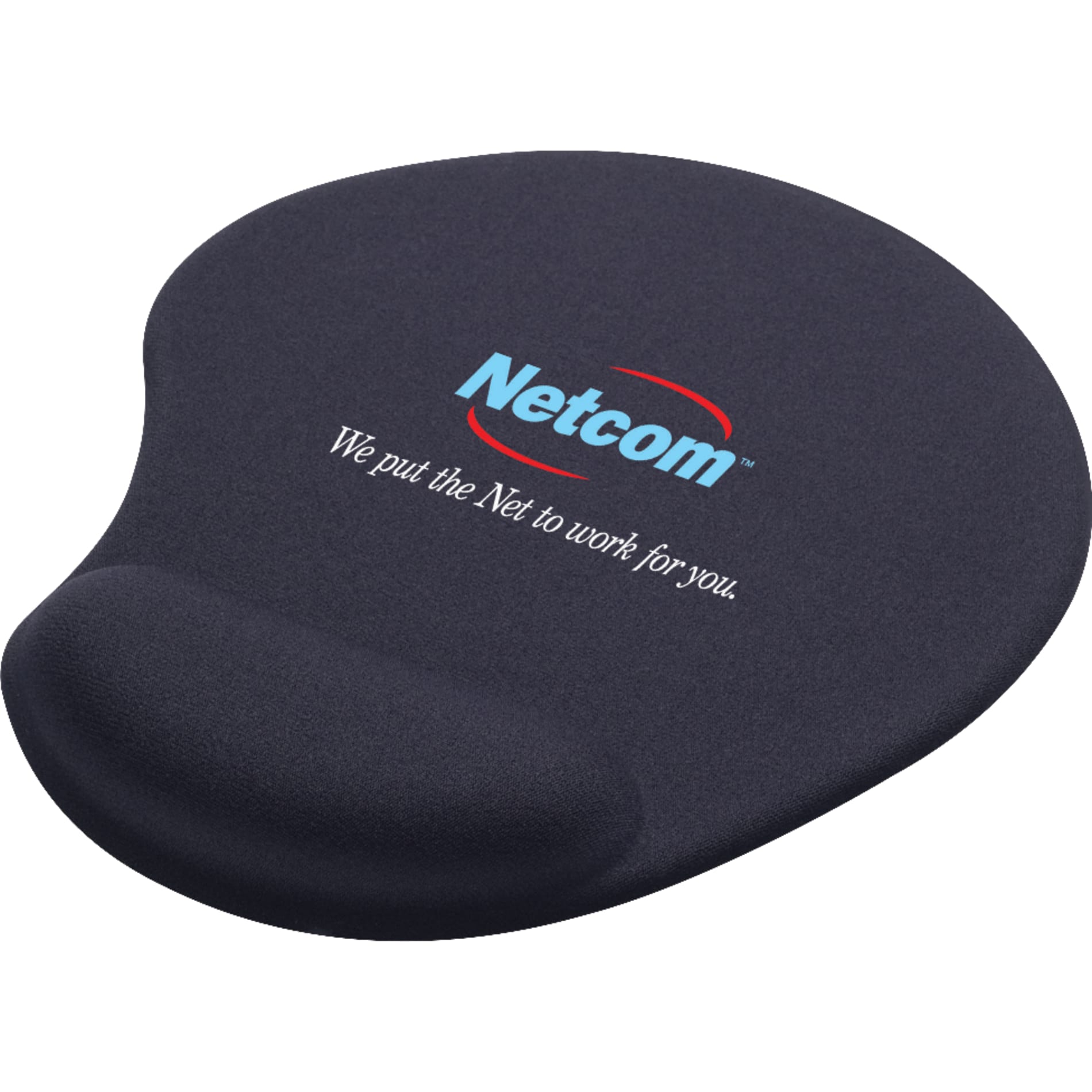 Solid Jersey Gel Mouse Pad / Wrist Rest - Etchified - Etchified - SM-3310BK