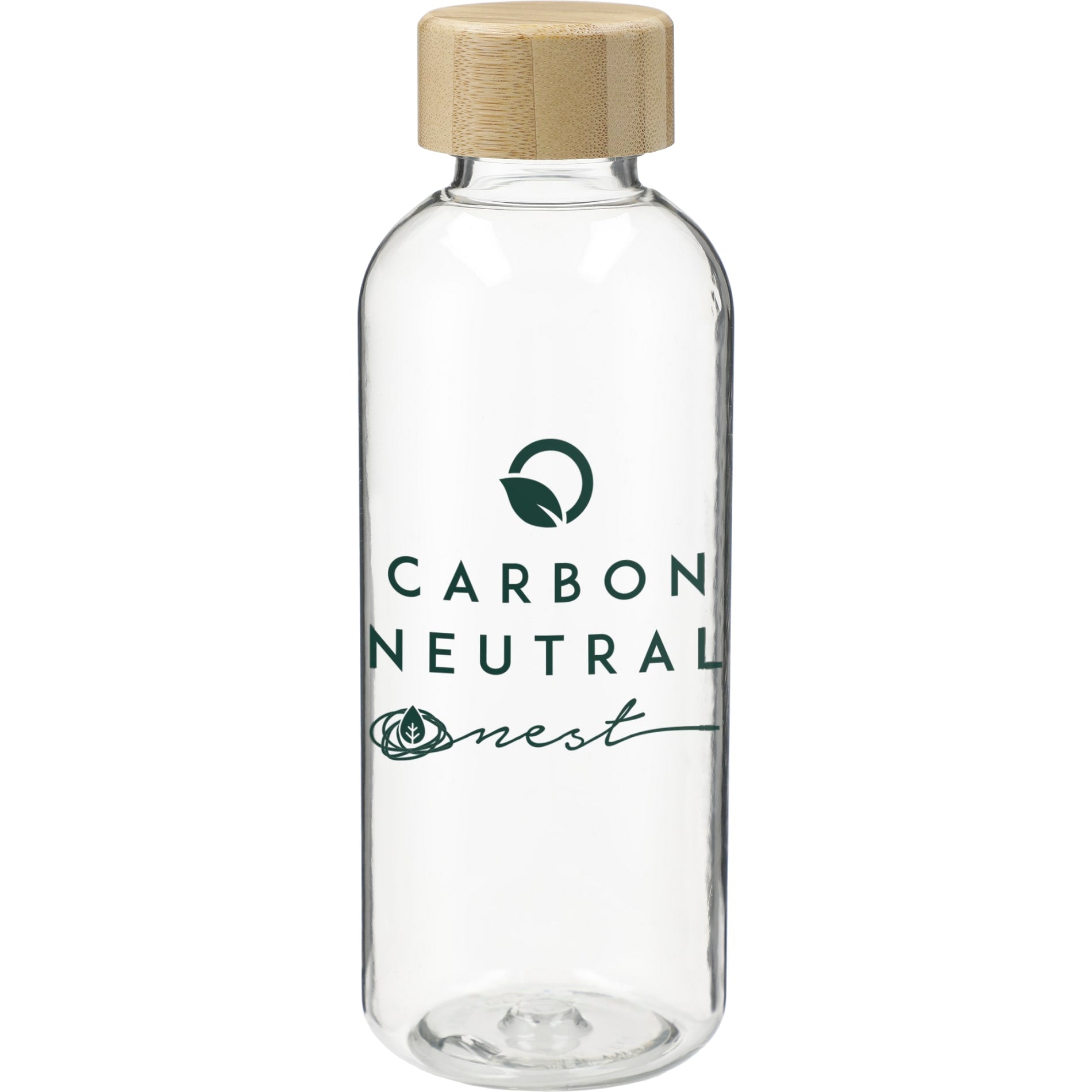 Sona 22oz RPET Bottle w/ FSC® 100% Bamboo lid - Etchified - Etchified - SM-6924CL