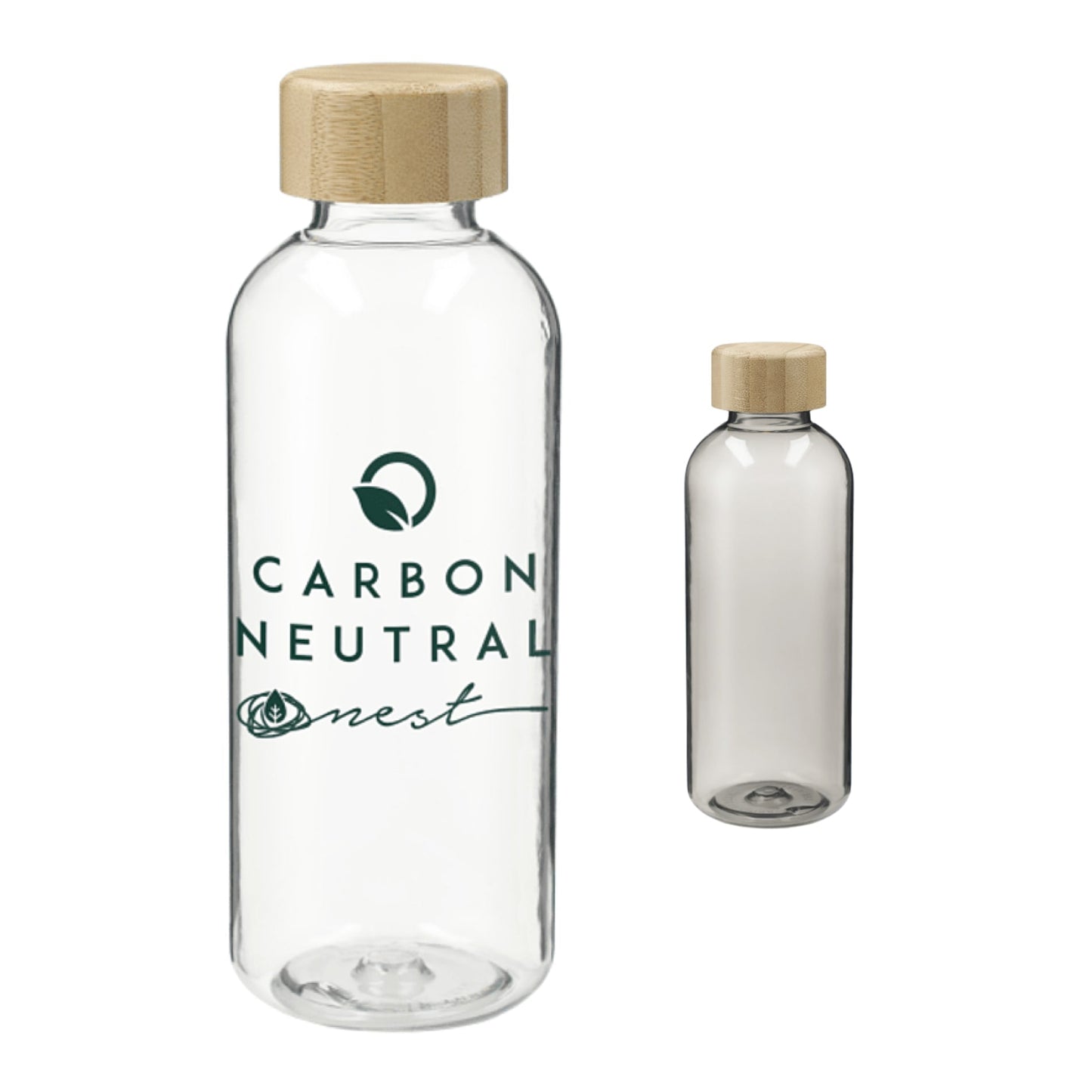 Sona 22oz RPET Bottle w/ FSC® 100% Bamboo lid - Etchified - Etchified - SM-6924CL
