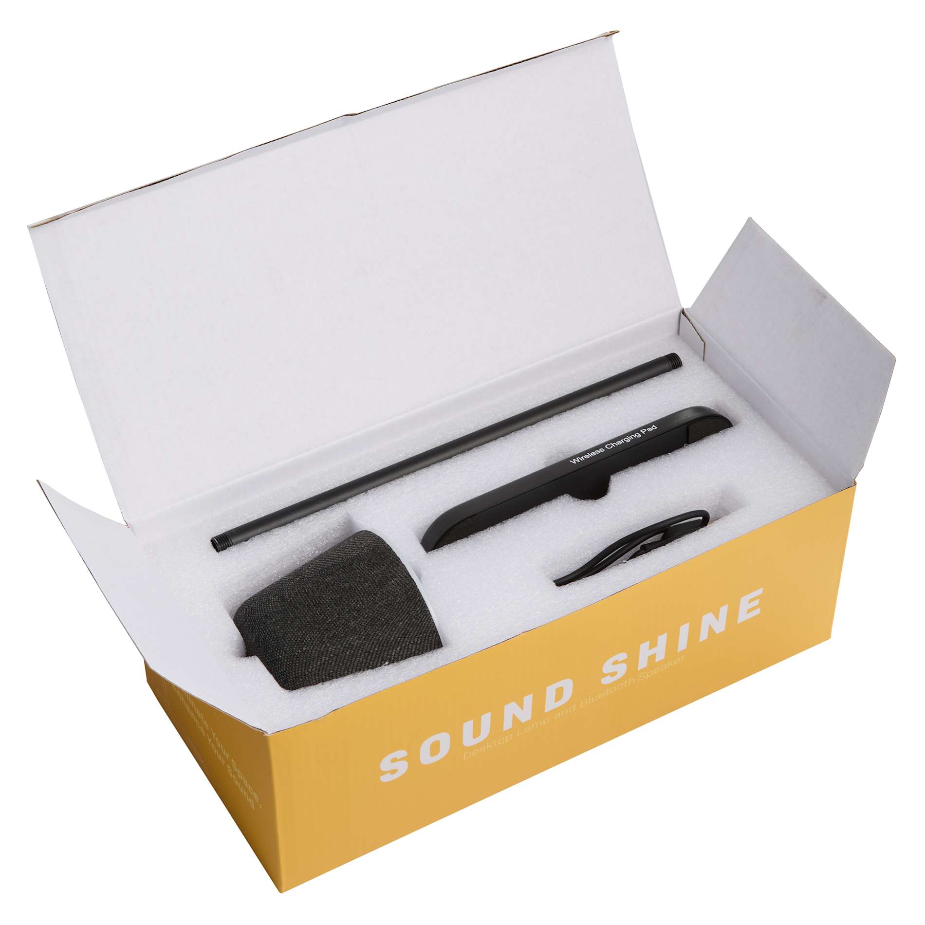 Sound Shine Desktop Lamp and Bluetooth Speaker - Etchified - PCNA (Leed's/Bullet/Trimark) - 7197-72BK