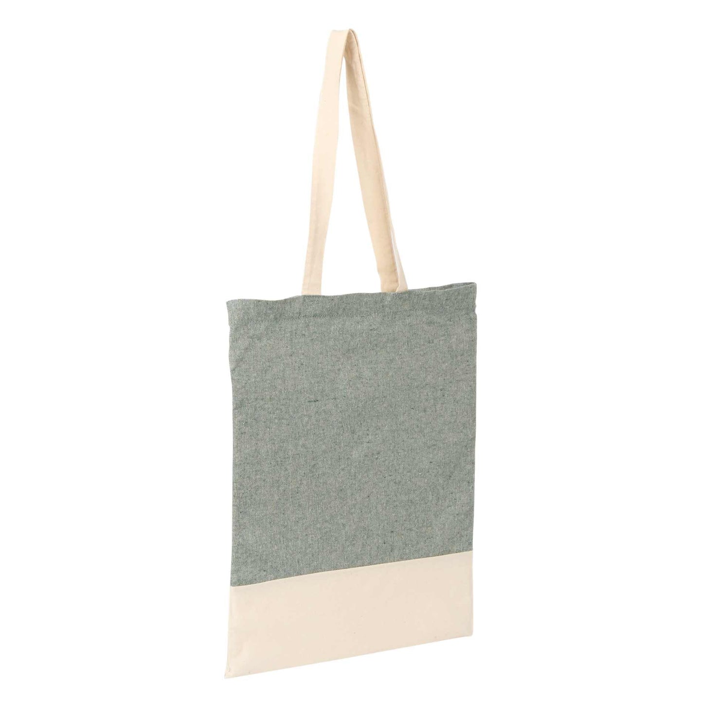 Split Recycled 5oz Cotton Twill Convention Tote - Etchified - Etchified - 7901-08BK