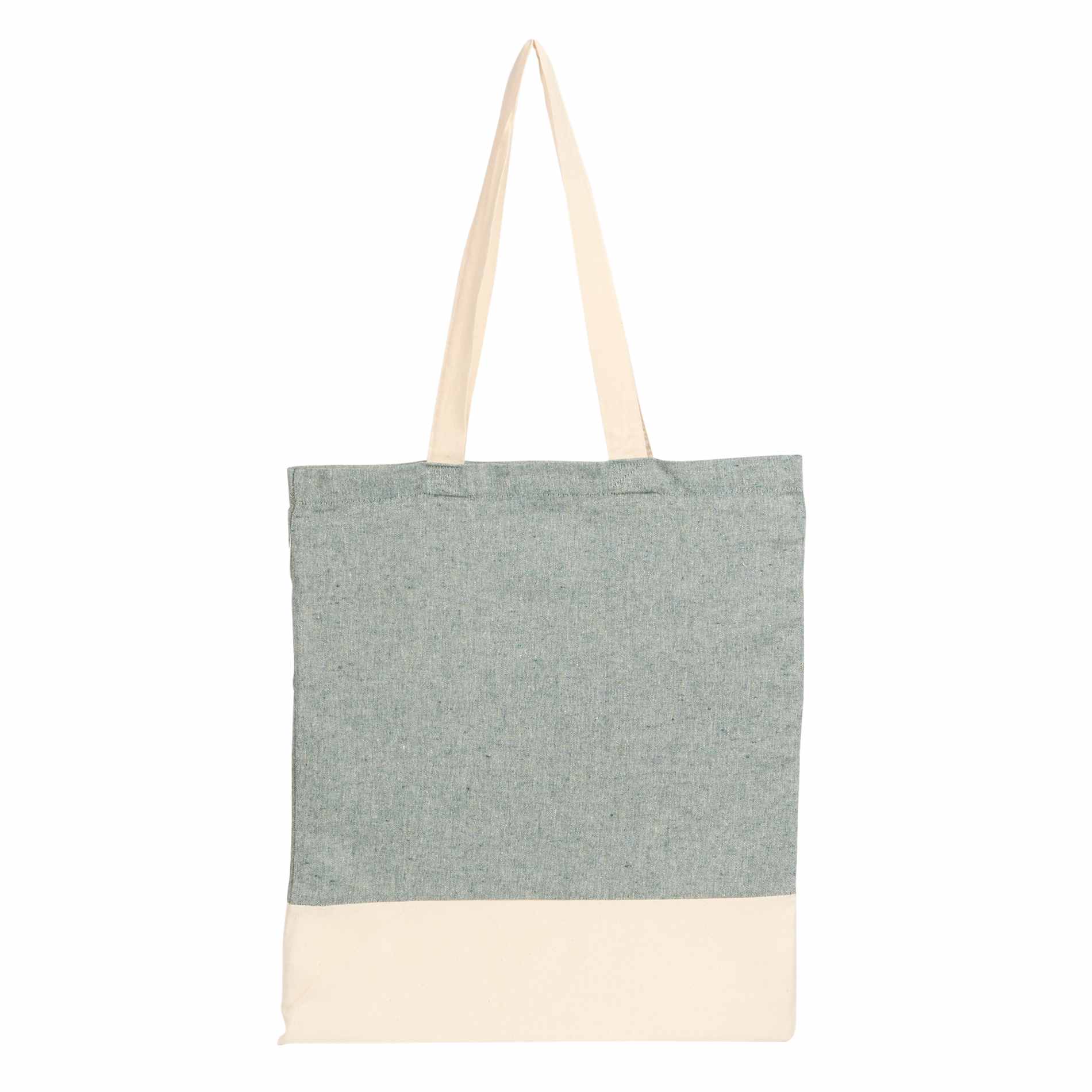 Split Recycled 5oz Cotton Twill Convention Tote - Etchified - Etchified - 7901-08BK