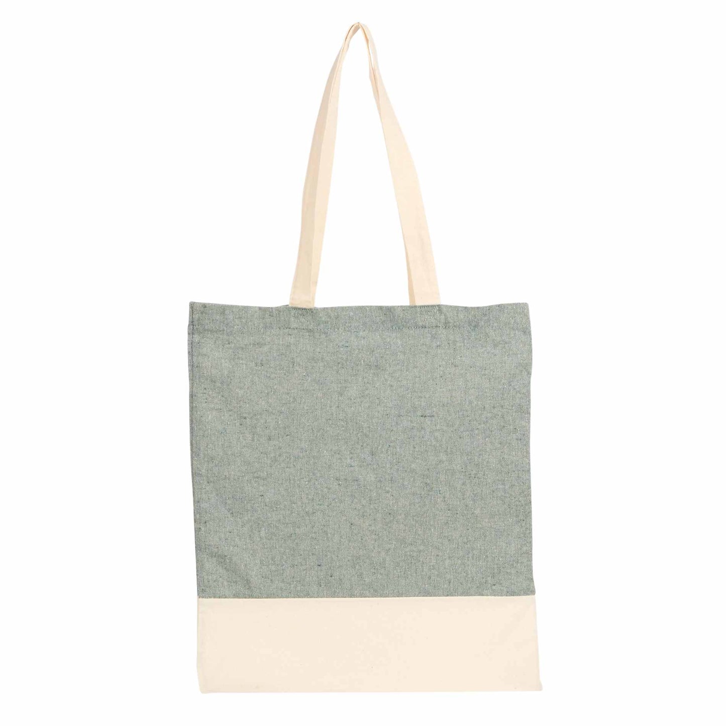 Split Recycled 5oz Cotton Twill Convention Tote - Etchified - Etchified - 7901-08BK