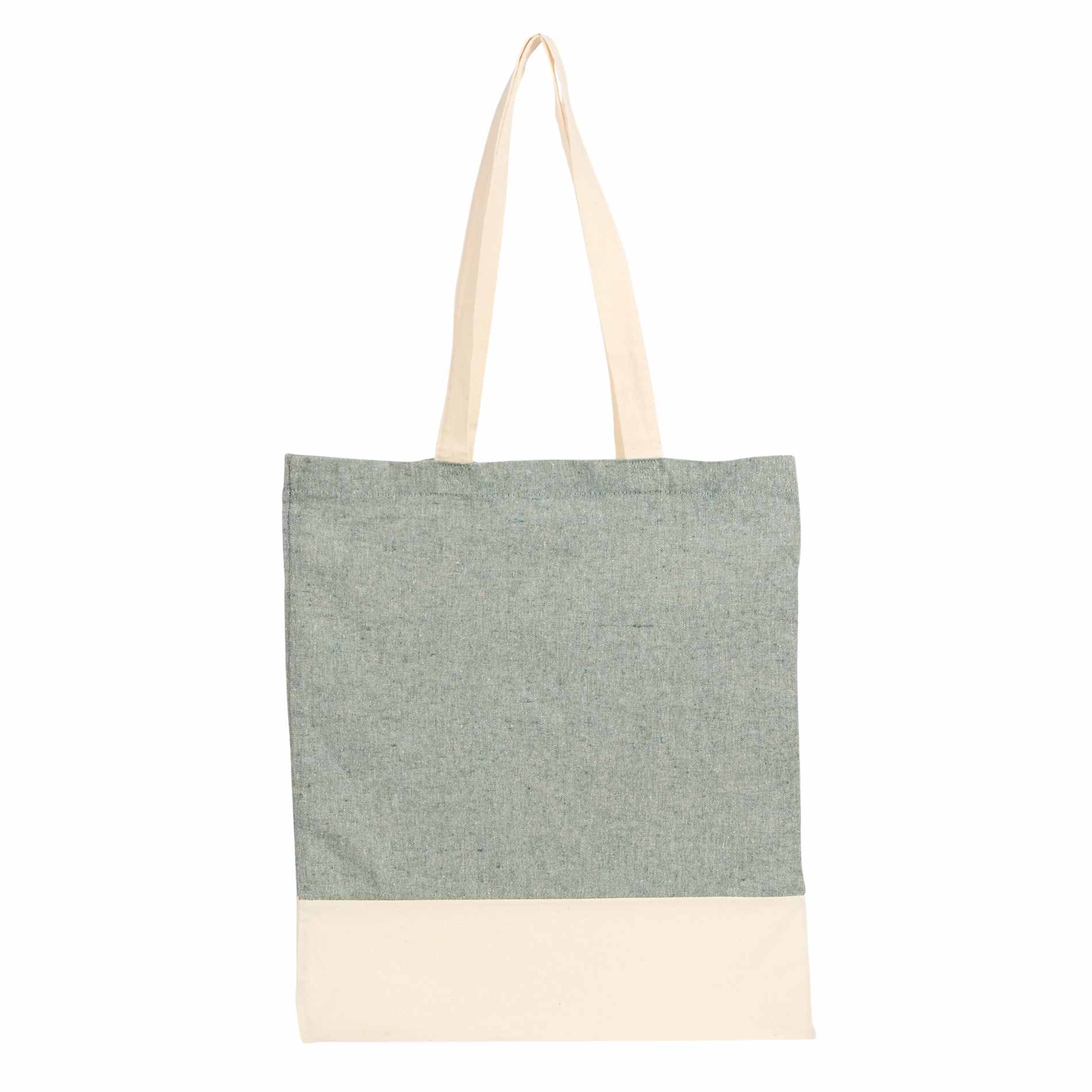 Split Recycled 5oz Cotton Twill Convention Tote - Etchified - Etchified - 7901-08BK