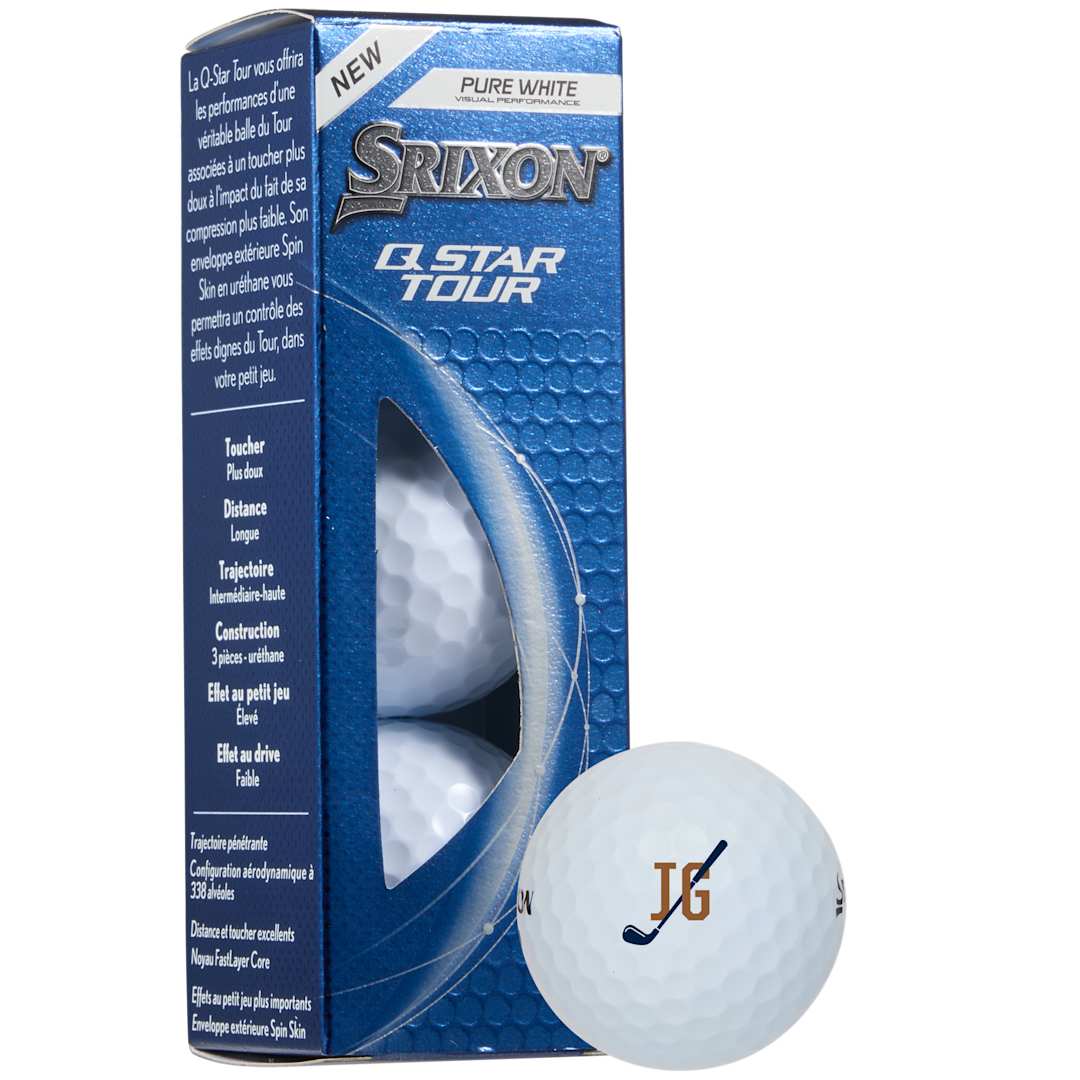Srixon Q - STAR TOUR Golf Balls - 3 Pack - Etchified - SRIXON - 9902-08WH