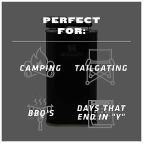 Stanley® Easy Fill Wide Mouth Flask 8oz - Etchified - STANLEY® - 1603 - 05BK