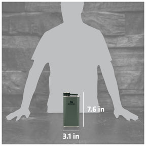 Stanley® Easy Fill Wide Mouth Flask 8oz - Etchified - STANLEY® - 1603 - 05BK