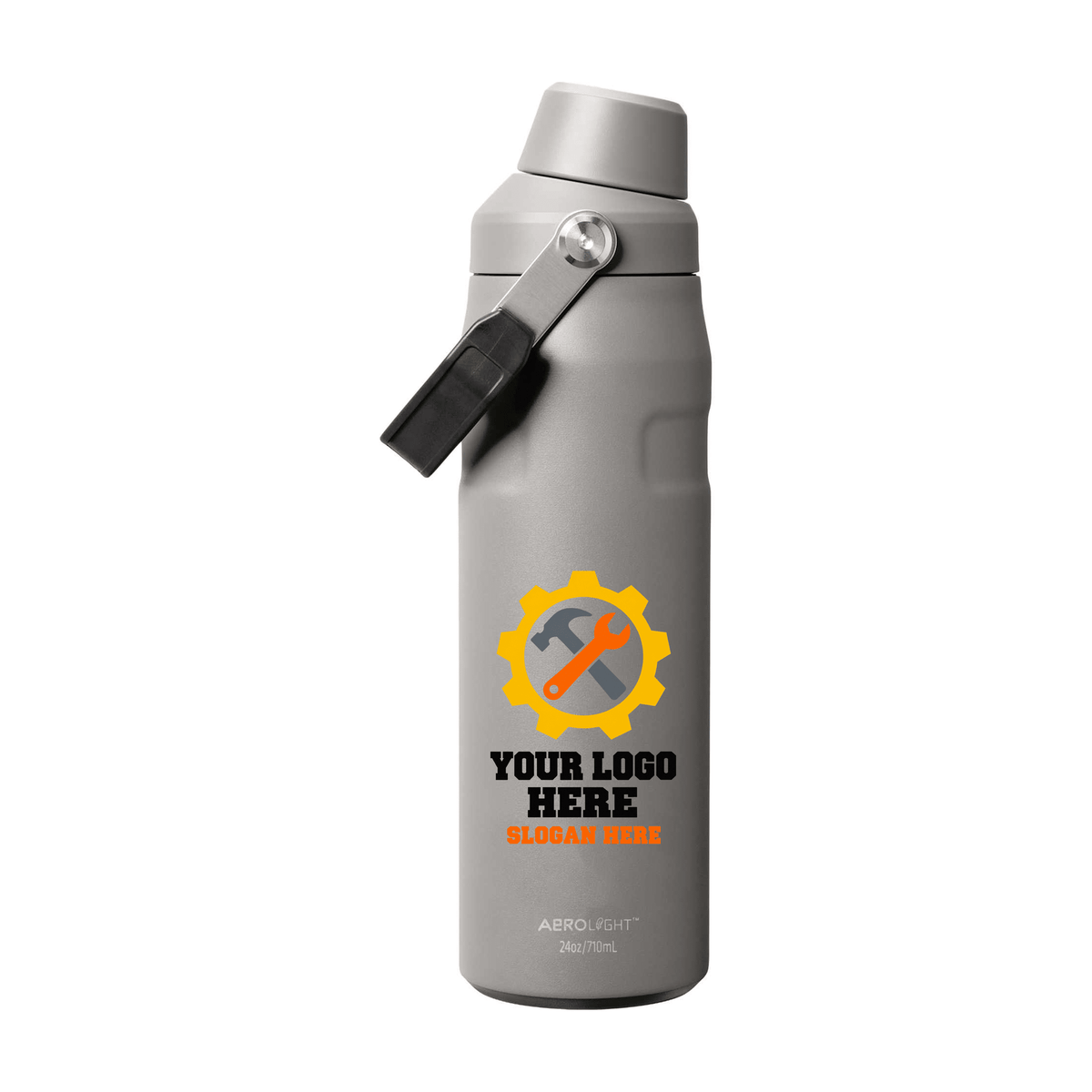 Stanley IceFlow Bottle with Fast Flow Lid 24 oz with Full Color Print - Etchified-Stanley-1603-34ASH