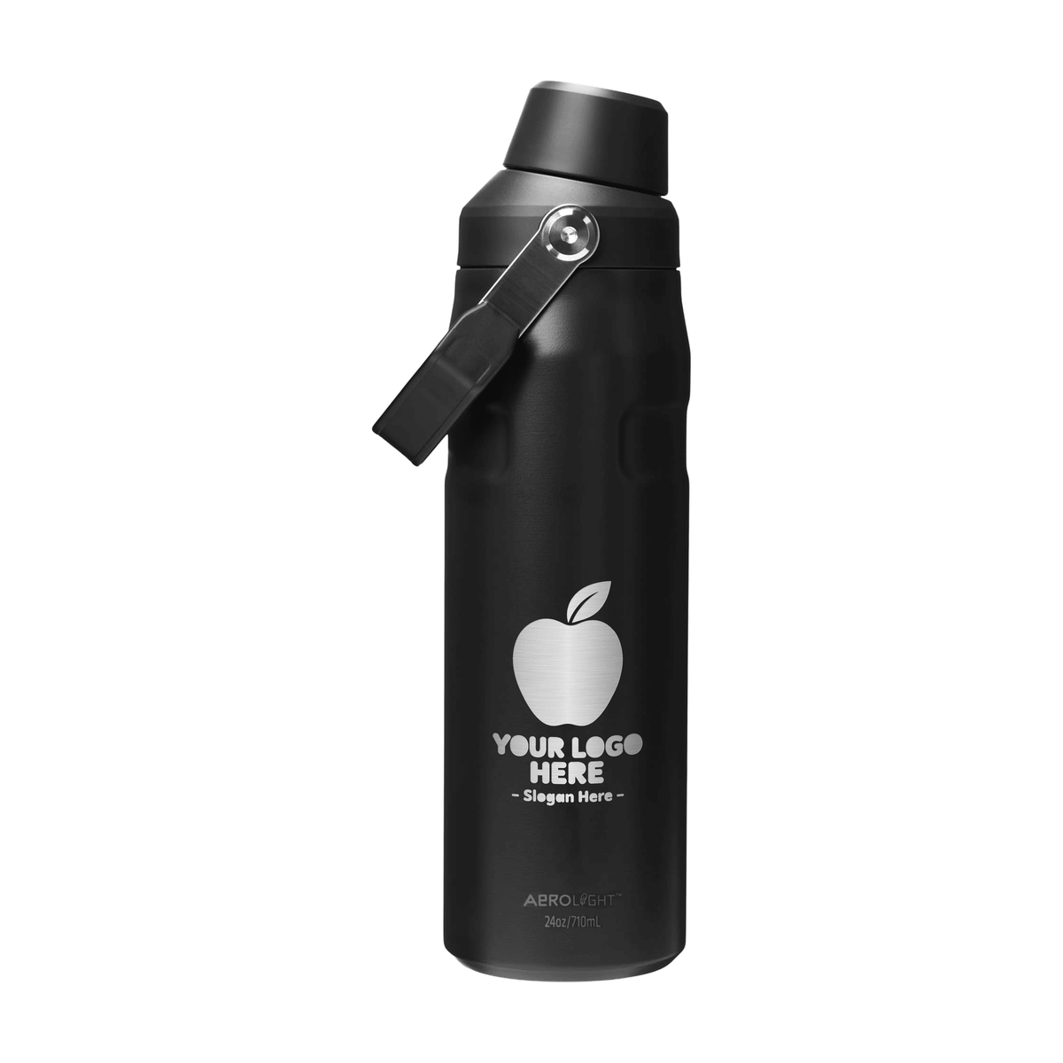 Stanley IceFlow Bottle with Fast Flow Lid 24 oz with Laser Engraving - Etchified-Stanley-1603-34BK