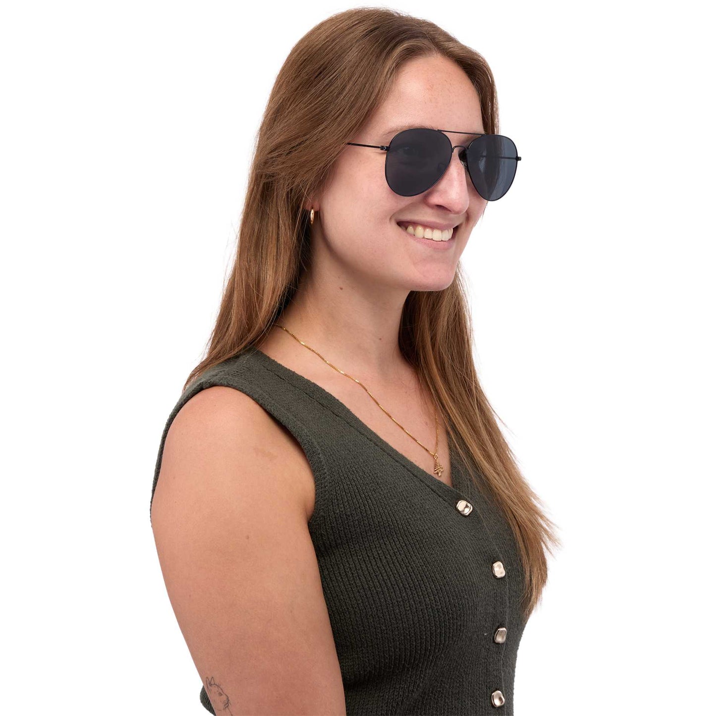 Stunkel Recycled Aviator Sunglasses - Etchified - Etchified - SM-7976GL