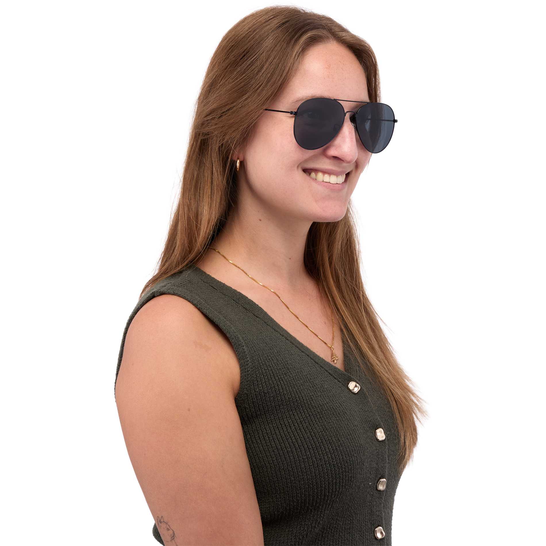 Stunkel Recycled Aviator Sunglasses - Etchified - Etchified - SM-7976GL