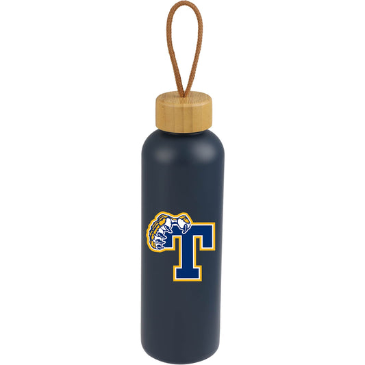 Tania Recycled Bottle w/ FSC® Bamboo Lid 26oz - Etchified - Etchified - 1602-18BLA