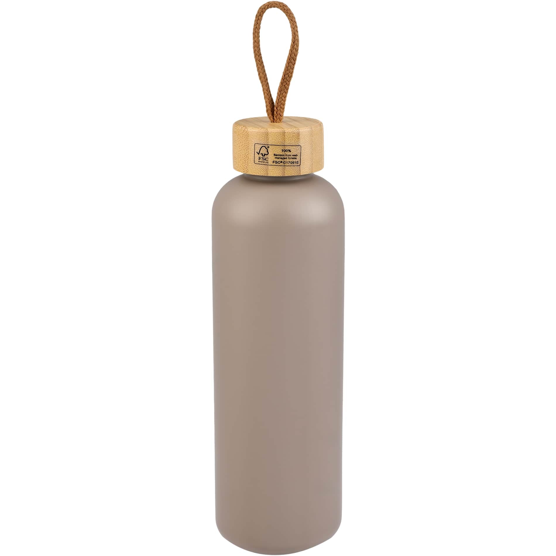 Tania Recycled Bottle w/ FSC® Bamboo Lid 26oz - Etchified - Etchified - 1602-18WH