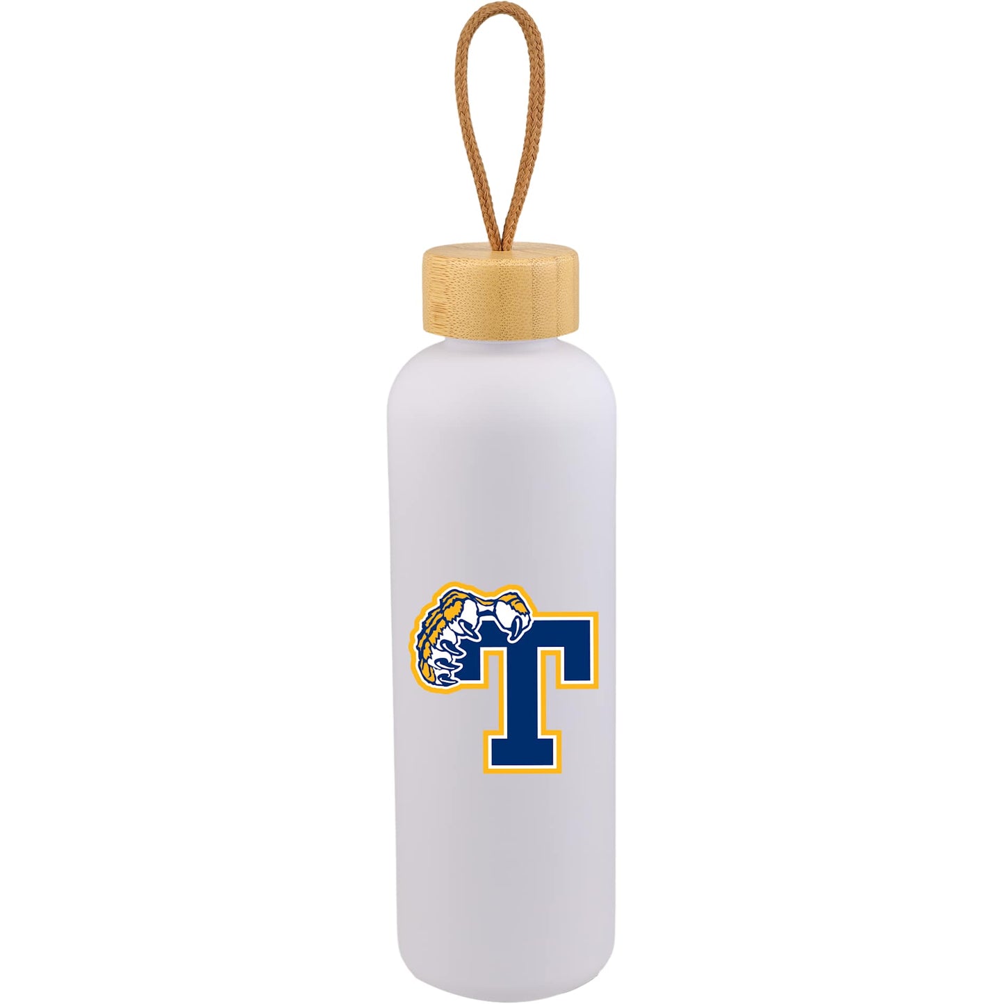 Tania Recycled Bottle w/ FSC® Bamboo Lid 26oz - Etchified - Etchified - 1602-18WH