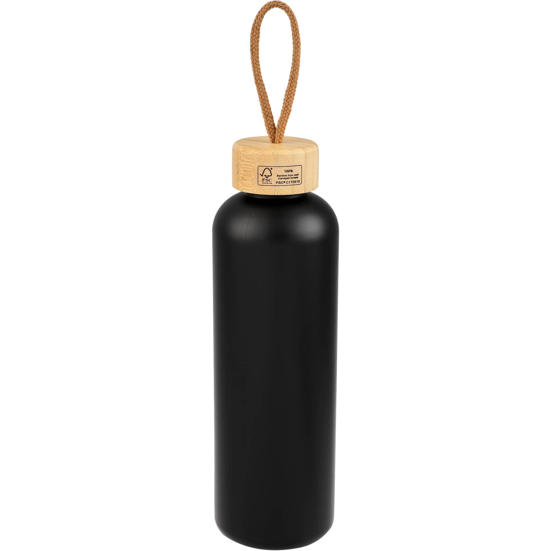 Tania Recycled Bottle w/ FSC® Bamboo Lid 26oz - Etchified - Etchified - 1602-18WH
