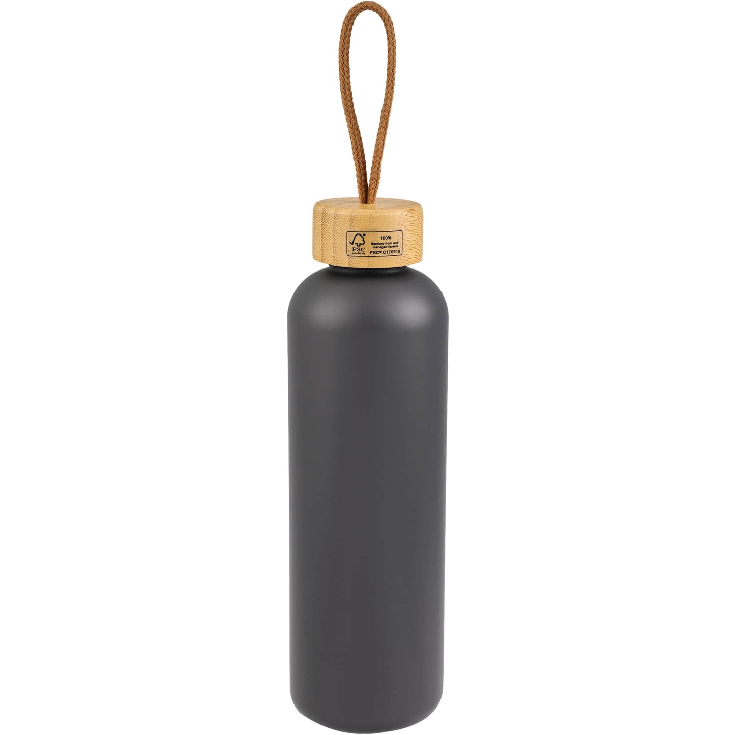 Tania Recycled Bottle w/ FSC® Bamboo Lid 26oz - Etchified - Etchified - 1602-18WH
