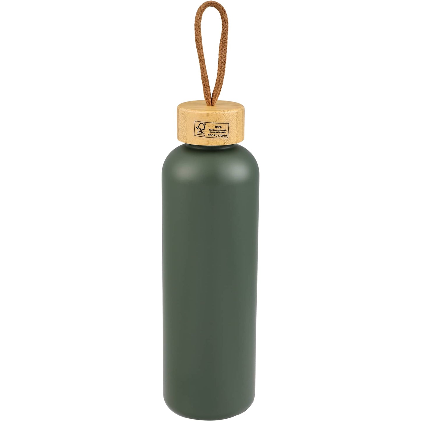 Tania Recycled Bottle w/ FSC® Bamboo Lid 26oz - Etchified - Etchified - 1602-18WH