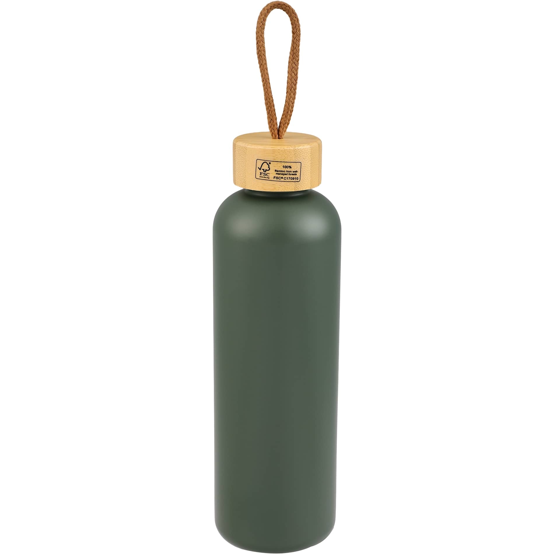 Tania Recycled Bottle w/ FSC® Bamboo Lid 26oz - Etchified - Etchified - 1602-18WH