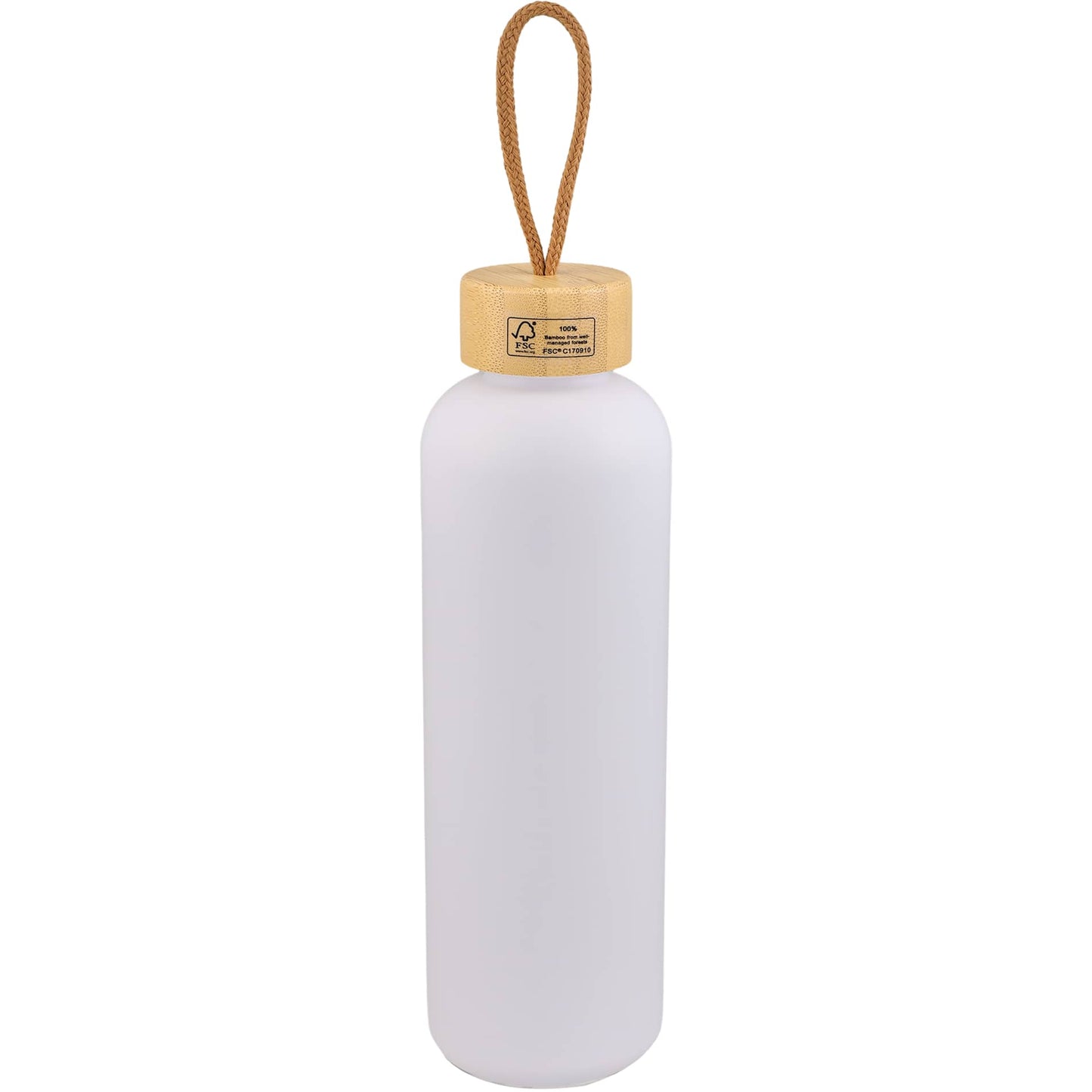 Tania Recycled Bottle w/ FSC® Bamboo Lid 26oz - Etchified - Etchified - 1602-18WH