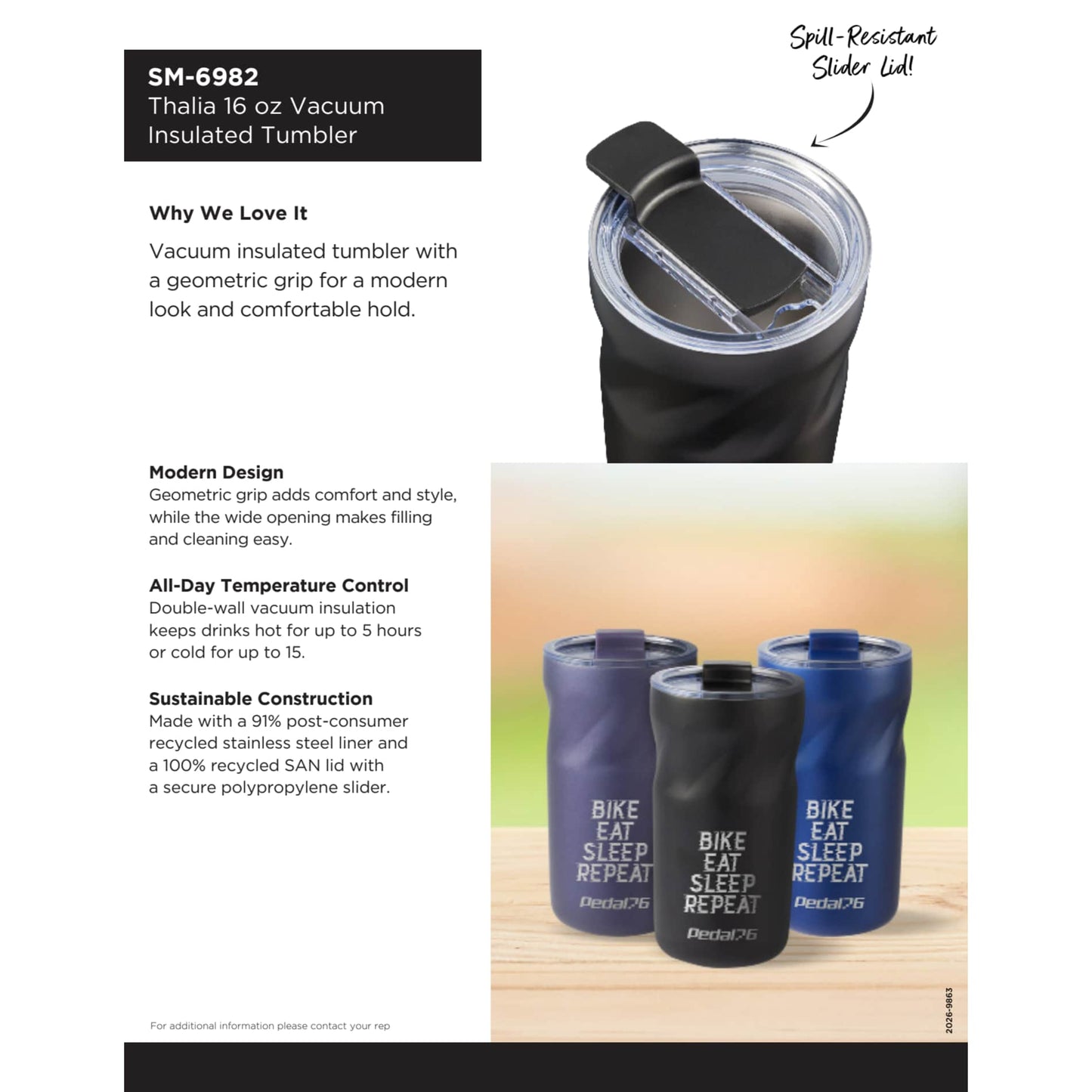 Thalia 16oz Vacuum Tumbler - Etchified - Etchified - SM-6982NY