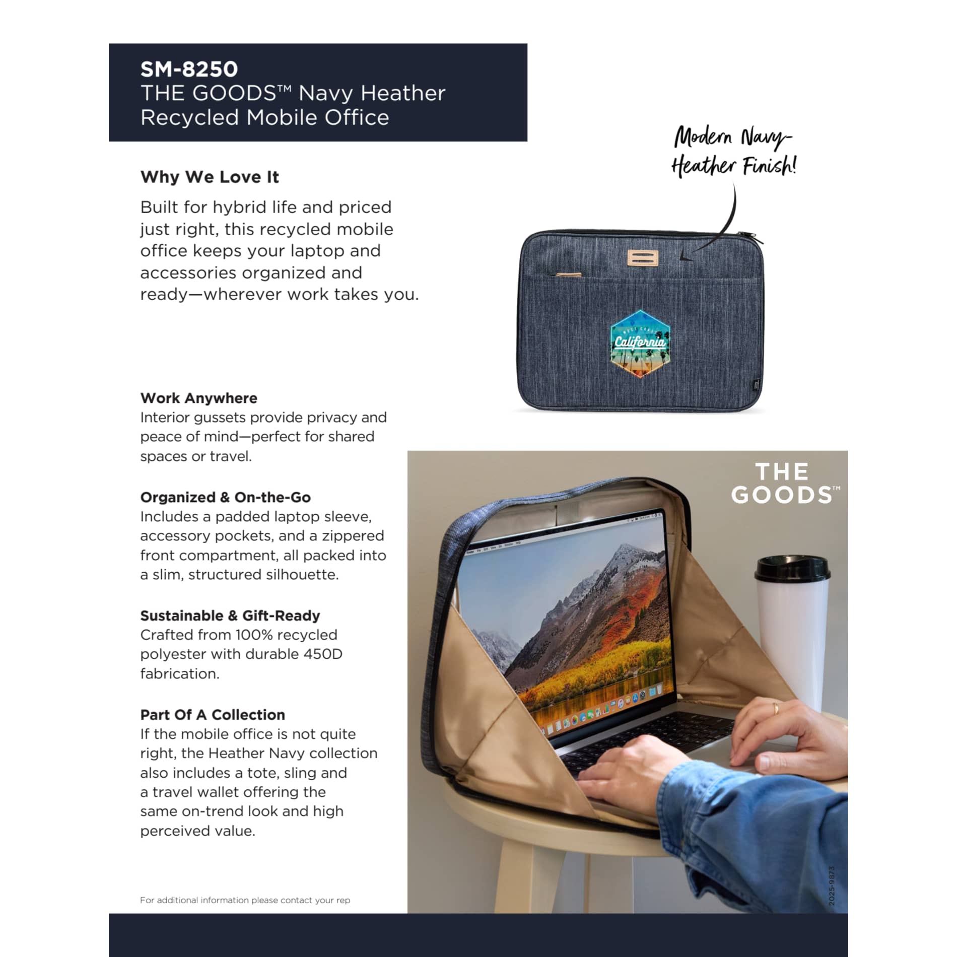 The Goods 2.0 Recycled Mobile Office - Etchified - Etchified - SM-8250HENY
