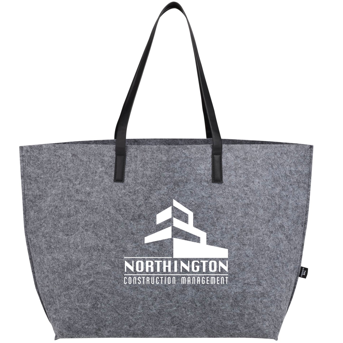 THE GOODS™ Recycled Felt Shoulder Tote with Full Color Print - Etchified - The Goods - SM-5754CA