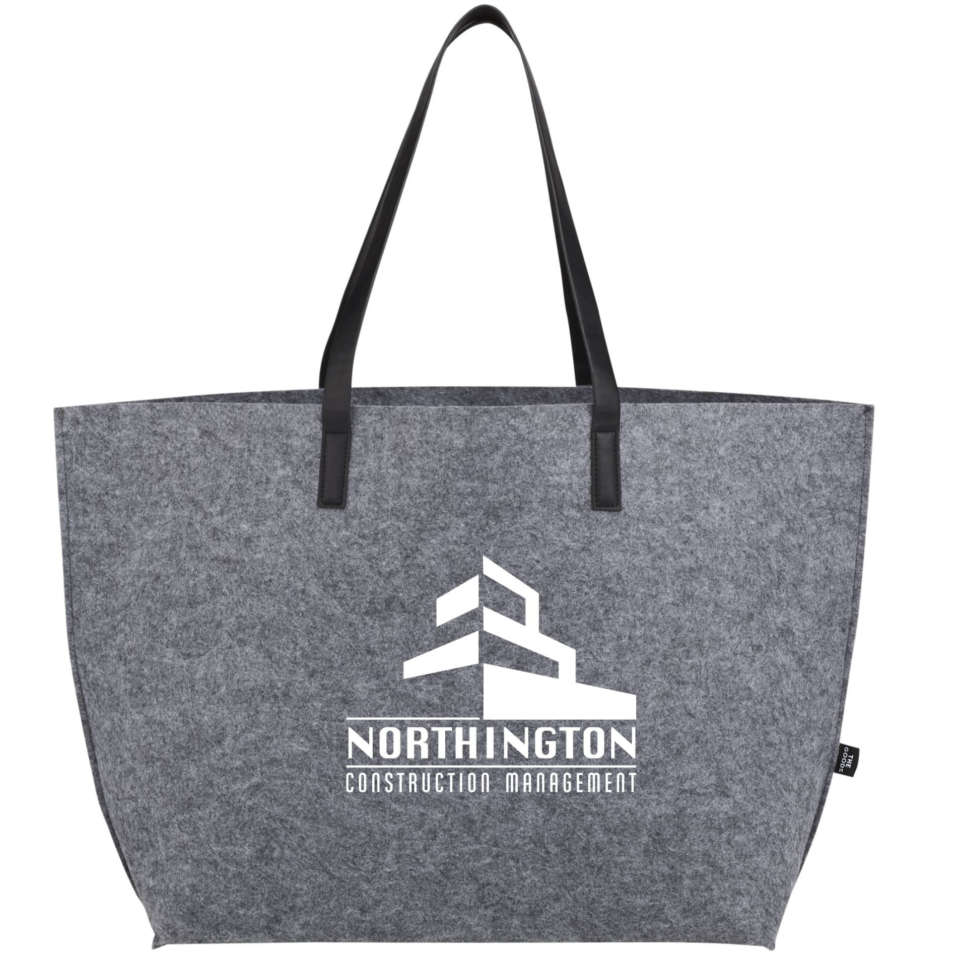 THE GOODS™ Recycled Felt Shoulder Tote with Full Color Print - Etchified - The Goods - SM-5754CA