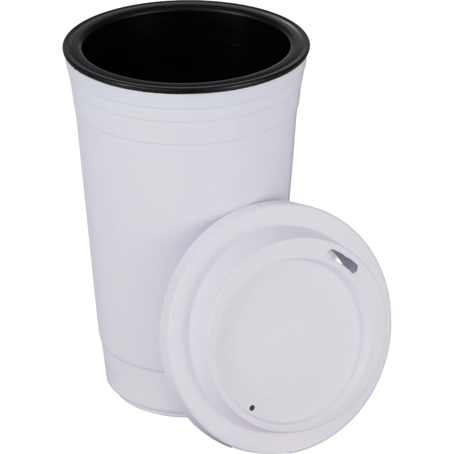 The Traveler Insulated Cup 16 oz. w/ Lid - Etchified - Etchified - SM-6544WH
