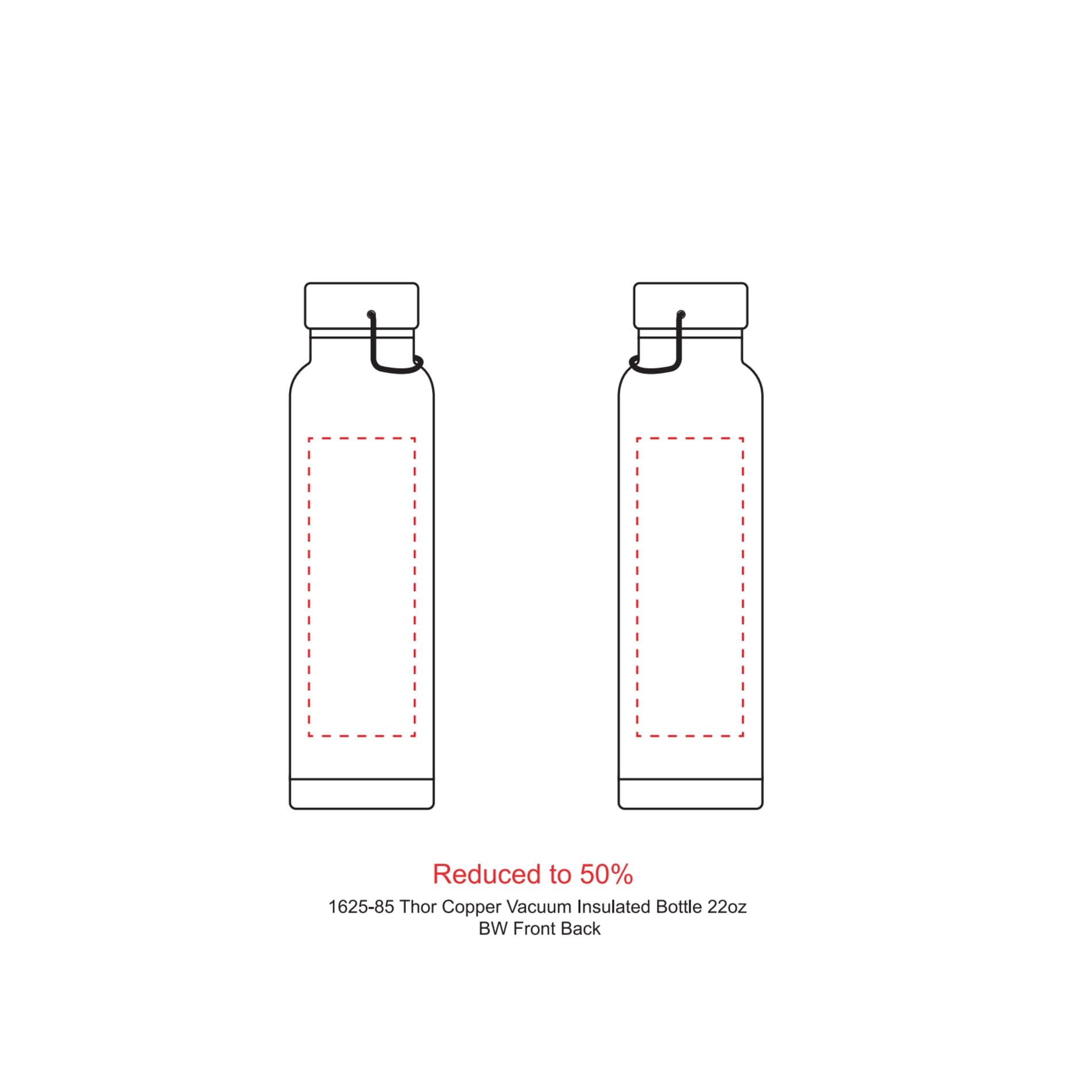 Thor Copper Vacuum Insulated Bottle 22oz - Etchified - Etchified - 1625-85WH