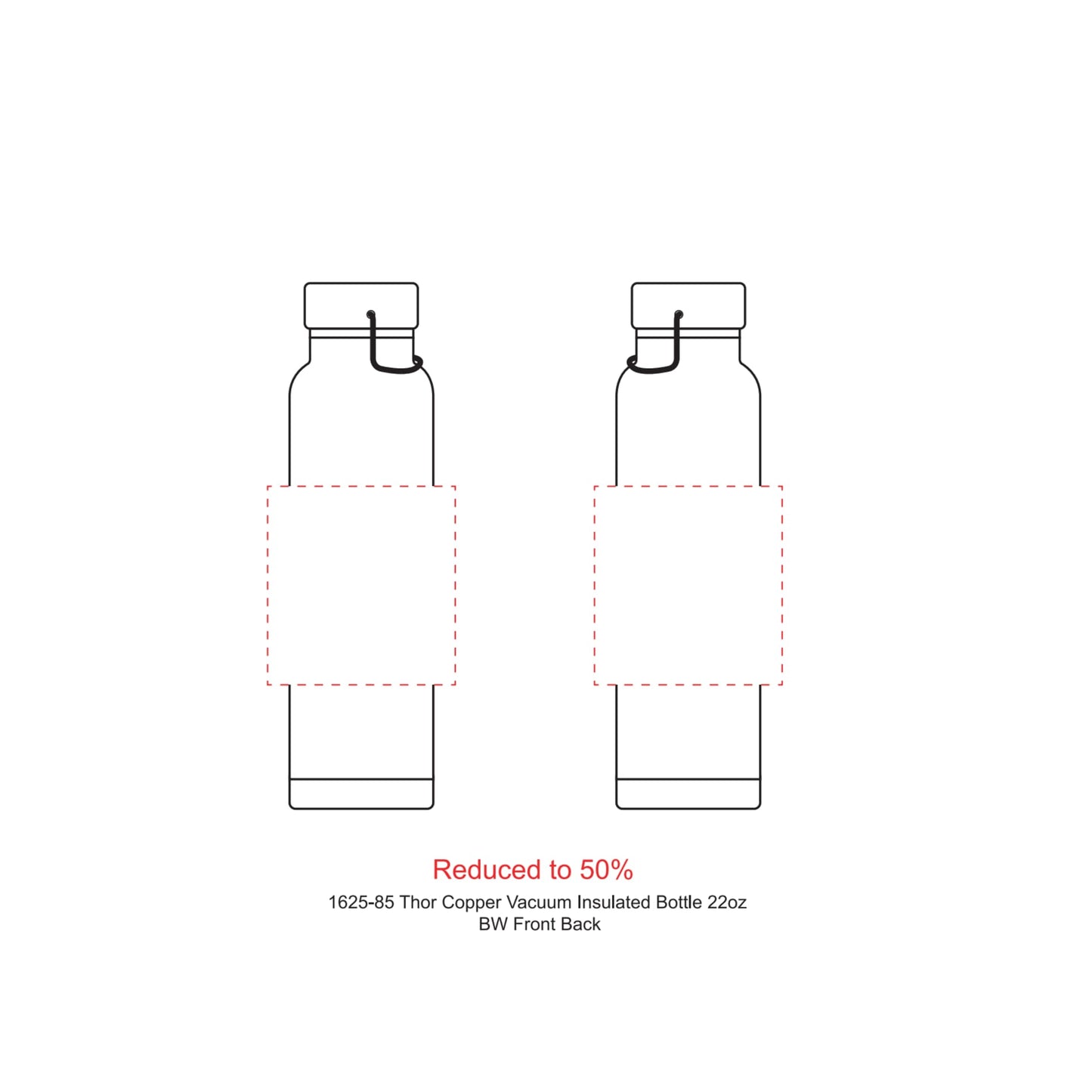 Thor Copper Vacuum Insulated Bottle 22oz - Etchified - Etchified - 1625-85WH