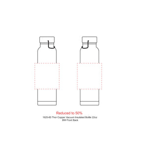 Thor Copper Vacuum Insulated Bottle 22oz - Etchified - Etchified - 1625-85WH