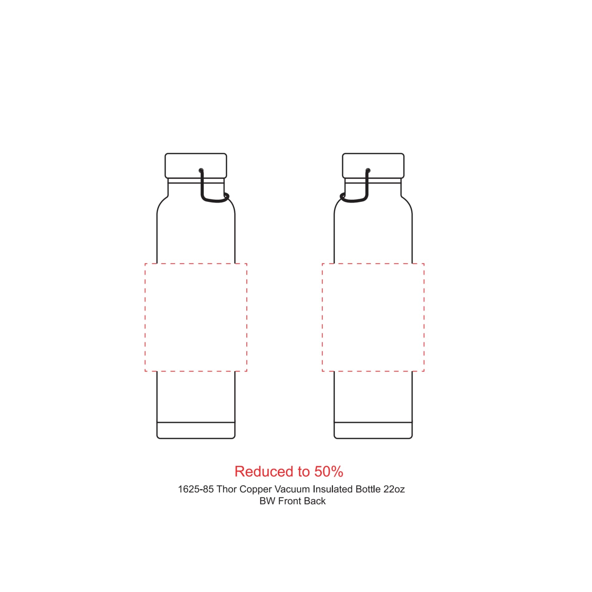 Thor Copper Vacuum Insulated Bottle 22oz - Etchified - Etchified - 1625-85WH