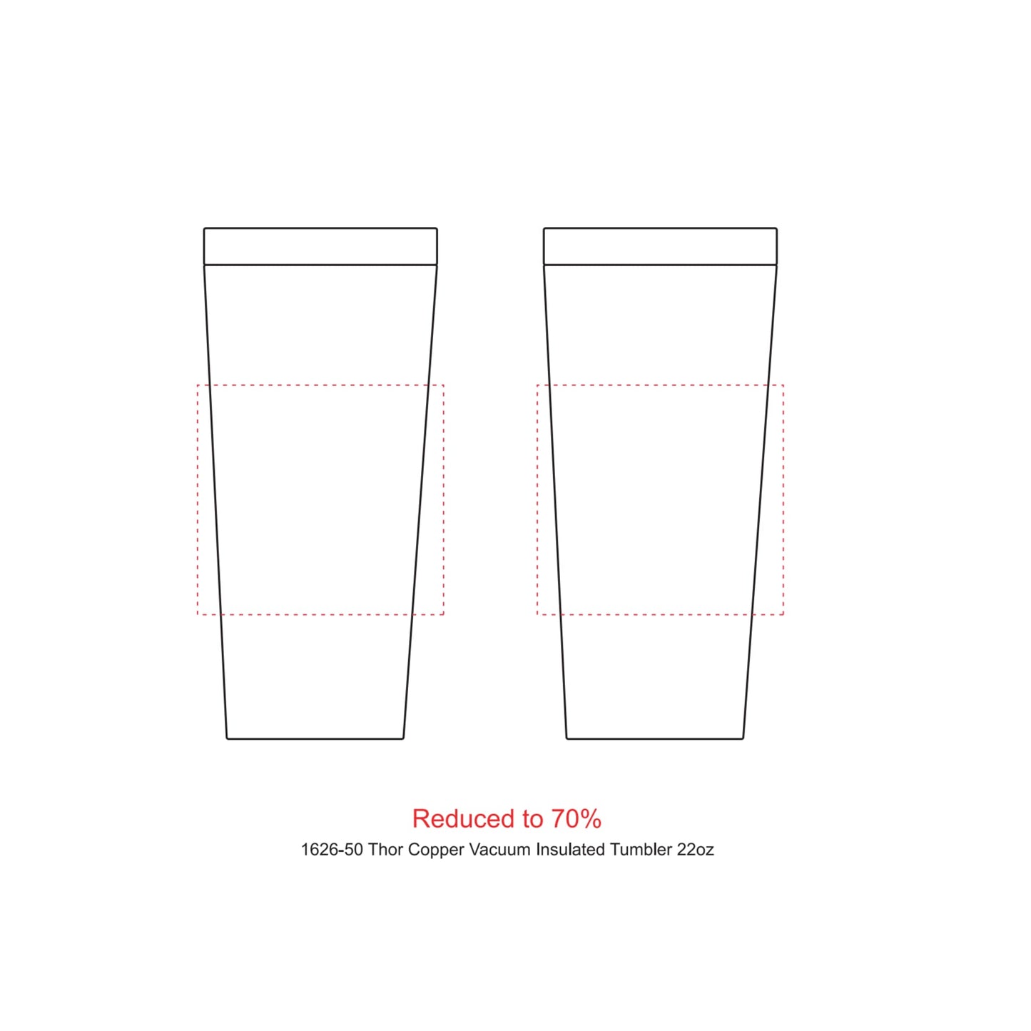 Thor Copper Vacuum Insulated Tumbler 22oz - Etchified - Etchified - 1626-50SL