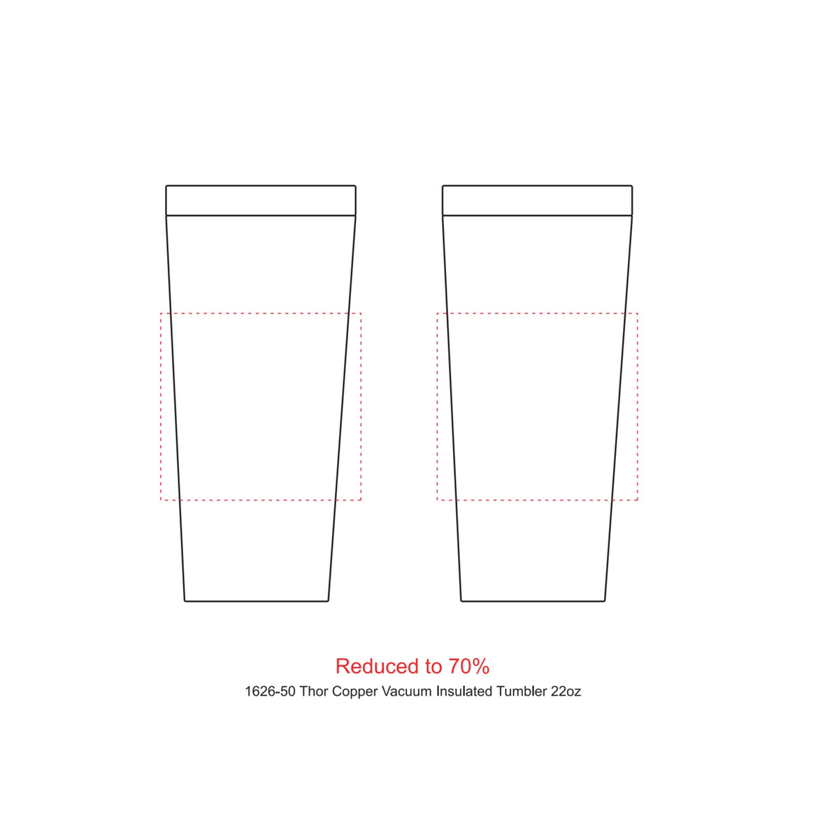 Thor Copper Vacuum Insulated Tumbler 22oz - Etchified - Etchified - 1626-50SL