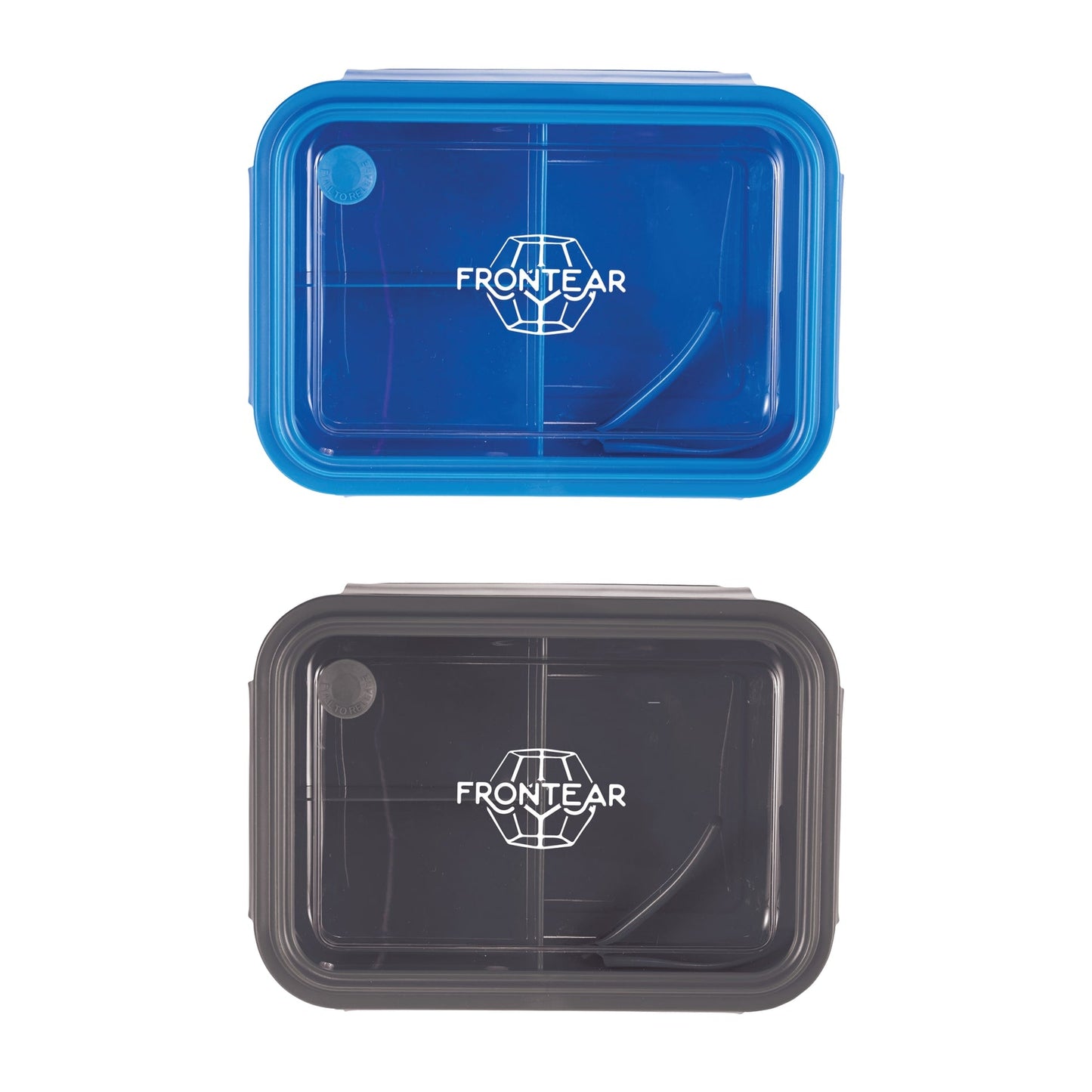 Three Compartment Food Storage Bento Box - Etchified - Etchified - 1031-56BL