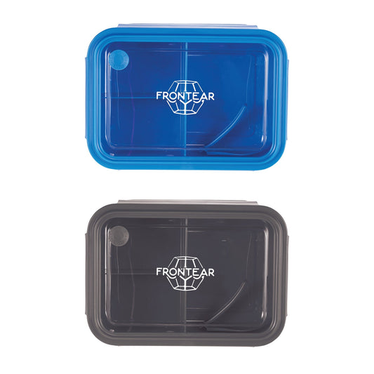 Three Compartment Food Storage Bento Box - Etchified - Etchified - 1031-56BL