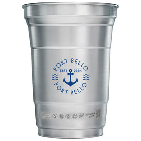 Top Cup Aluminum Cup 16oz. - Etchified - Etchified - SM-6546GY