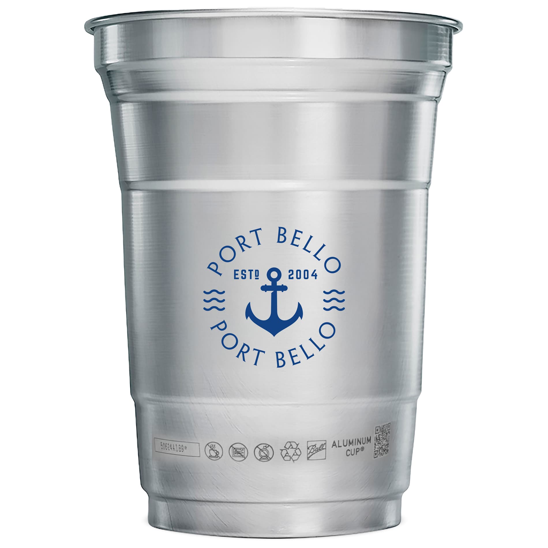 Top Cup Aluminum Cup 16oz. - Etchified - Etchified - SM-6546GY