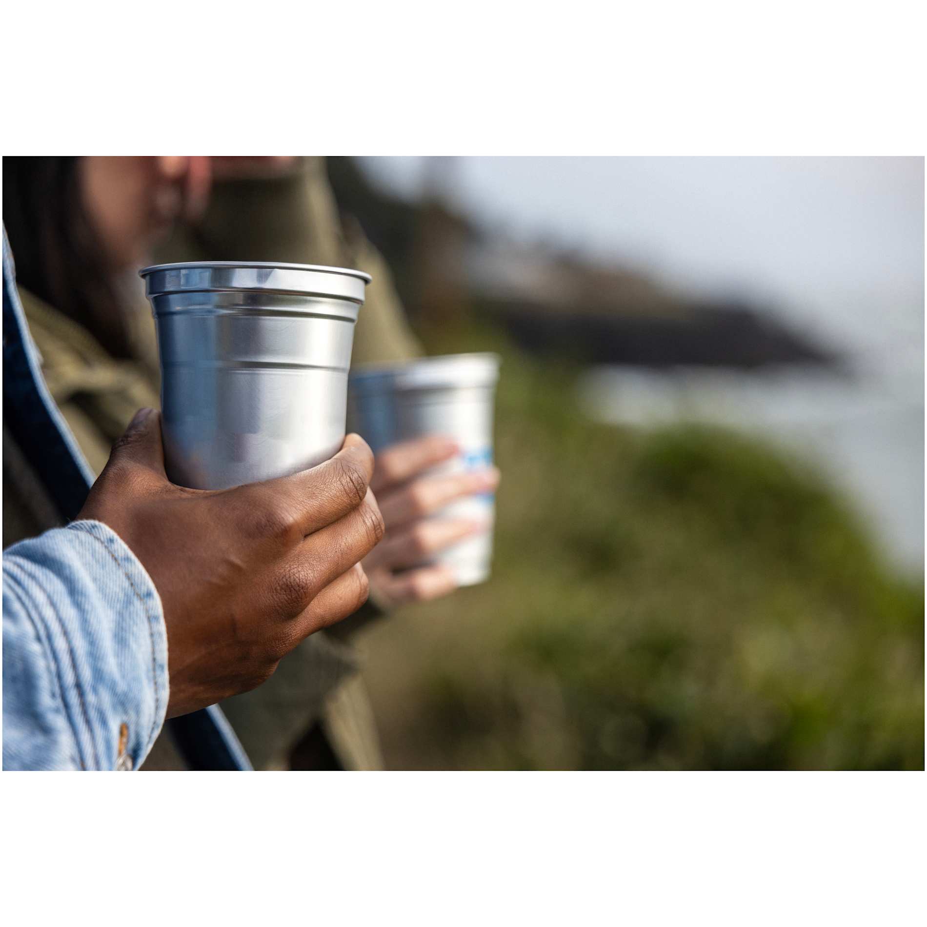 Top Cup Aluminum Cup 16oz. - Etchified - Etchified - SM-6546GY