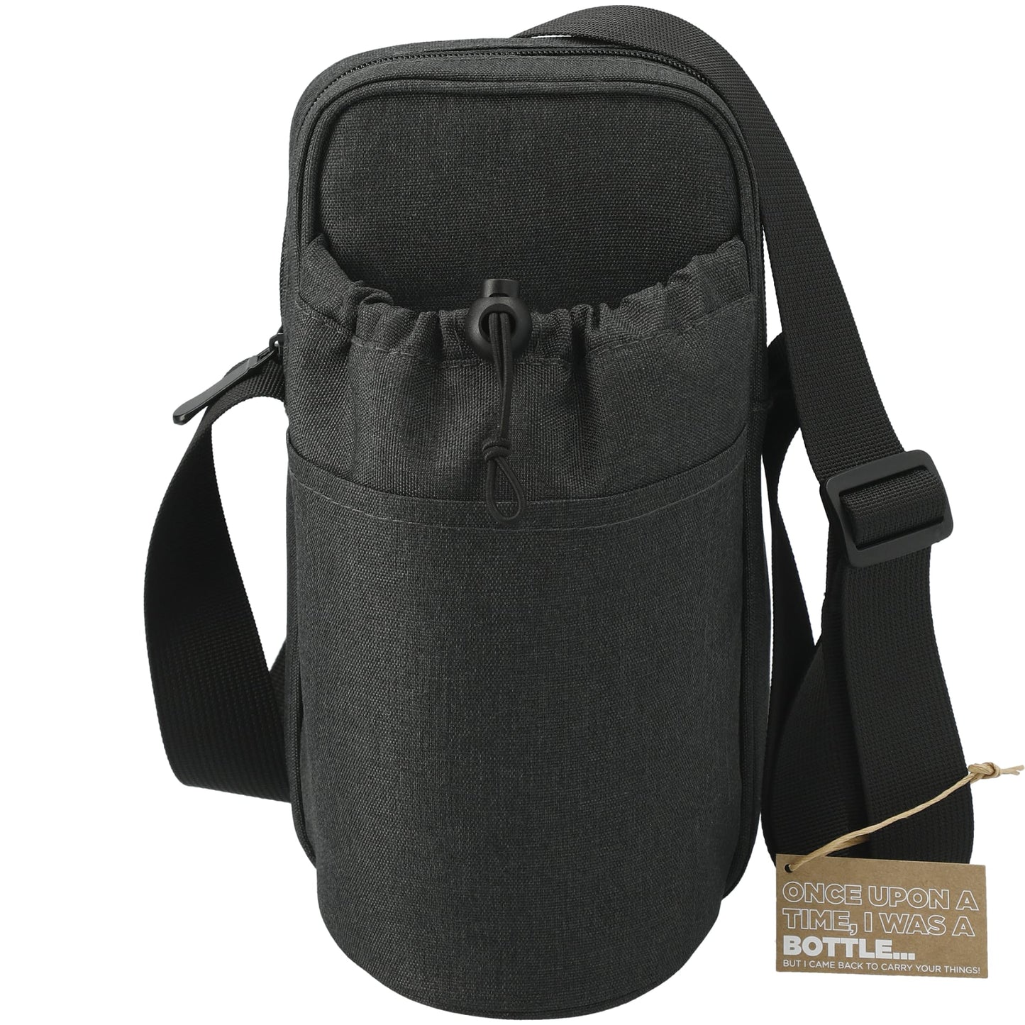 Traver RPET Adjustable Bottle Sling Cooler w/Pouch - Etchified - Etchified - 1600-29CA