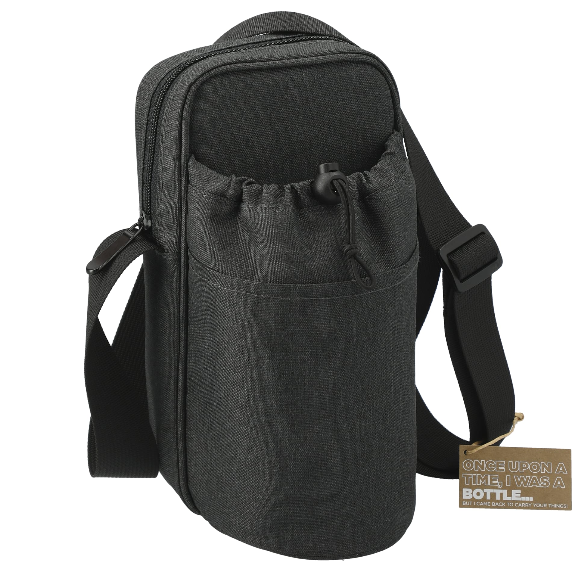 Traver RPET Adjustable Bottle Sling Cooler w/Pouch - Etchified - Etchified - 1600-29CA