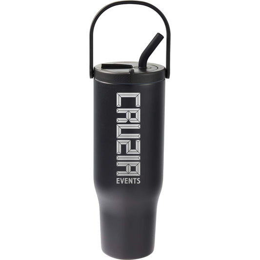 Trinity Recycled Straw Leak proof Tumbler 30oz - Etchified - Etchified - 1602-32BK