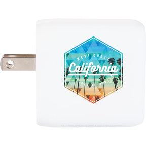 UL Listed 20W Dual USB A and C Wall Charger - Etchified - PCNA (Leed's/Bullet/Trimark) - 7143-81WH